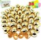 36 Pcs Shiny Golden Metallic Easter Eggs 2.3" in Gold Color for Filling Treats